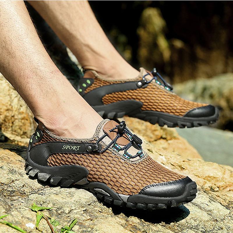 Män Mesh Anti Collision Toe Vandring Klättring Outdoor Athletic Skor