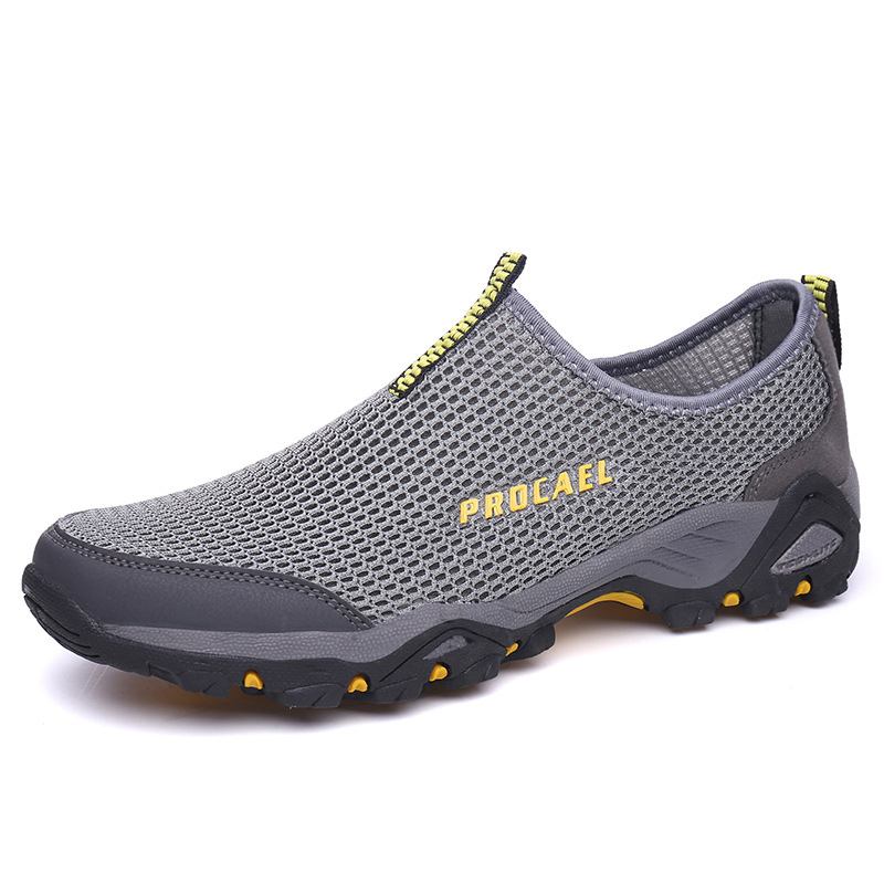 Män Mesh Hollow Out Andas Mjuk Sula Slip On Outdoor Casual Sportskor