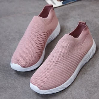 Stora Kvinnor Mesh Outdoor Slip On Sneakers