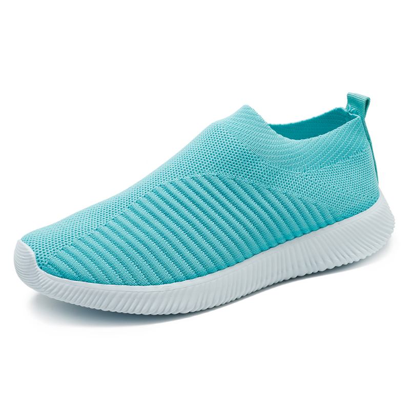 Stora Kvinnor Mesh Outdoor Slip On Sneakers