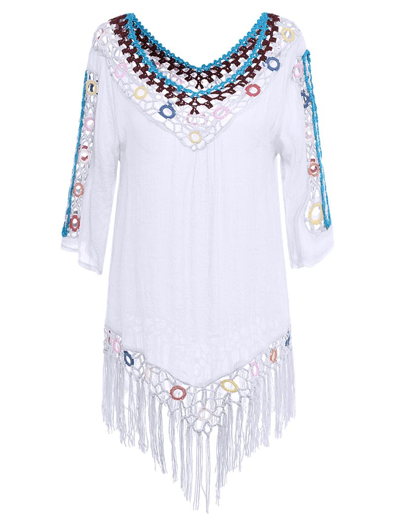 Tofs 3d Hook Blommor Beach Solskydd Cover-ups