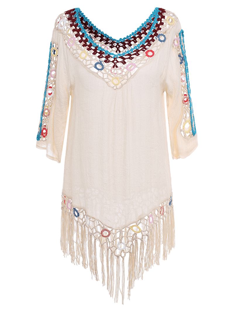 Tofs 3d Hook Blommor Beach Solskydd Cover-ups