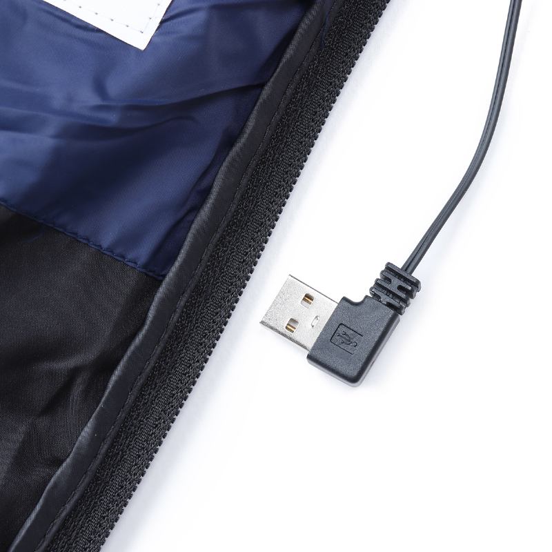 Herr Usb Eluppvärmd Väst Vinteruppvärmning Thermal Jacket Coats Värmare