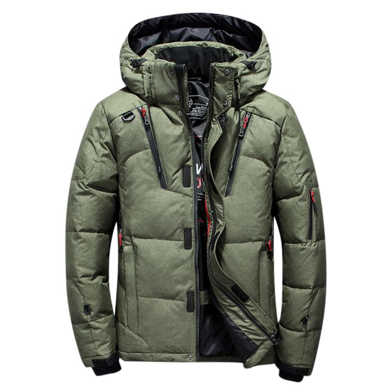 Herr Winter Outdoor Tjock Varmdun Jacka Isolerad Parka