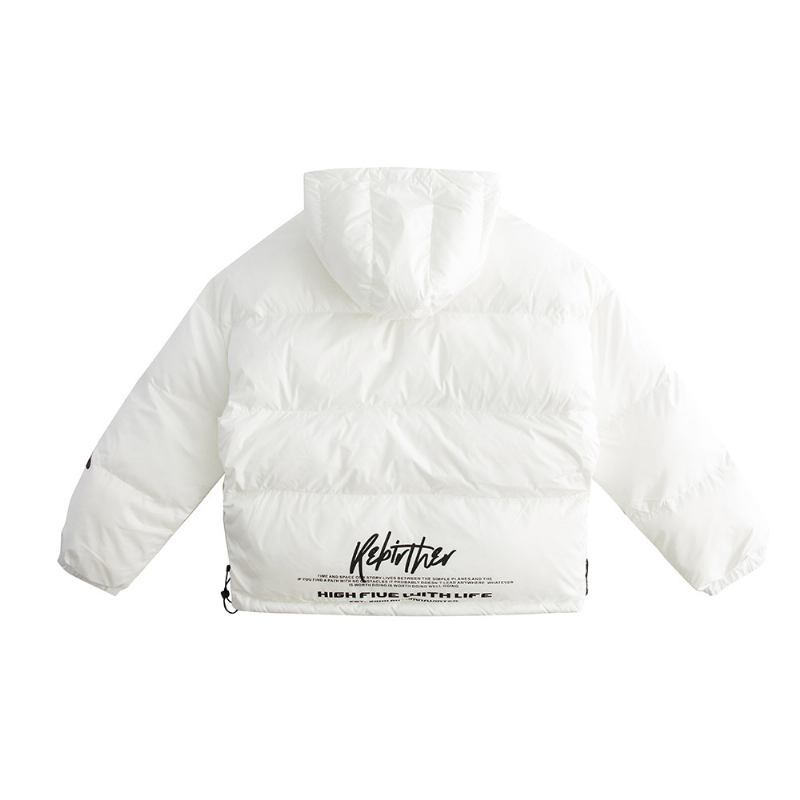 Hooded Cotton Coat Herr Tjock Lös