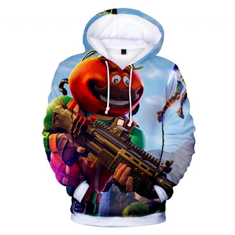 3d Digital Med Tryck Och Fleece Hoodie Man