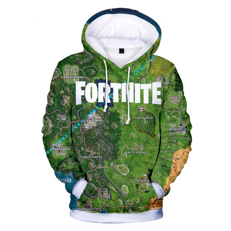 3d Digital Med Tryck Och Fleece Hoodie Man