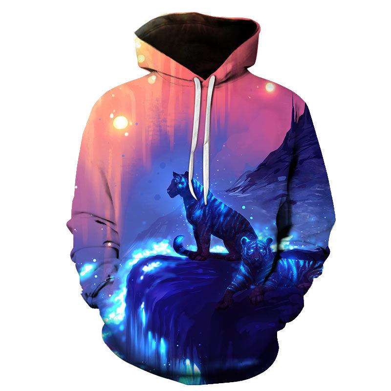 Digitaltryckt Sweatshirt Hoodie För Män Och Kvinnor