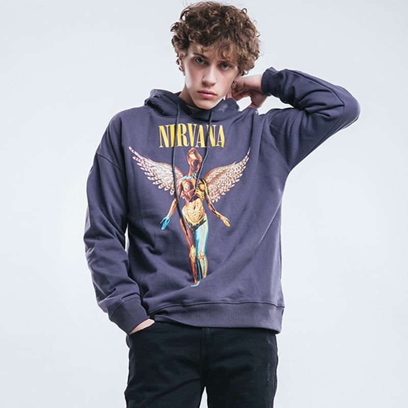 Europeiska Och Amerikanska Modemärket Nirvana Band Angel Sweatshirt Hoodie