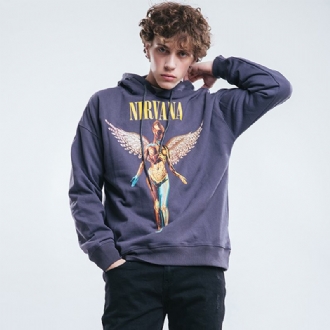 Europeiska Och Amerikanska Modemärket Nirvana Band Angel Sweatshirt Hoodie