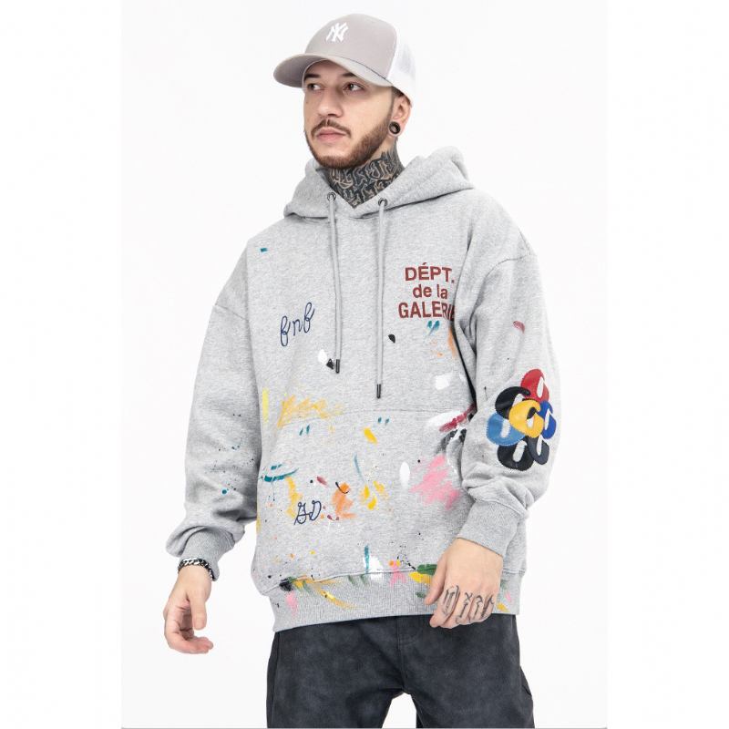 Graffiti Splash Ink Hip Hop High Street Distressed Retro Hoodie För Män Och Kvinnor