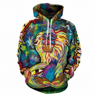 Herr Kvinnor Luvtröjor 3d-tryckta Tröjor Märkeströja Unisex Funny Harajuku Träningsoverall Hoody Outwear Coat