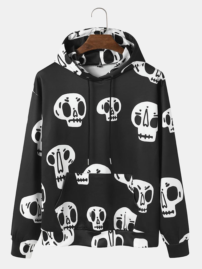 Herr Sketelon Cartoon Dragsko Casual Hoodies