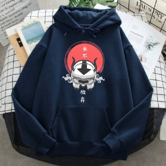 Herrtryckt Casual Loose Sports Hoodie