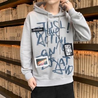 Modetrend Hoodie Huvtröja Casual Herr