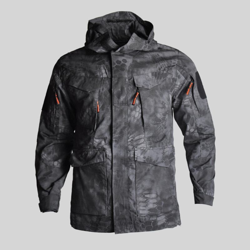 Tactical Windbreaker Mellanlång Herrjacka Vattentät