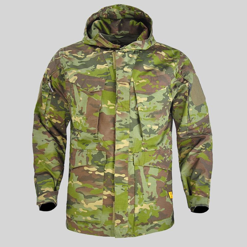 Tactical Windbreaker Mellanlång Herrjacka Vattentät