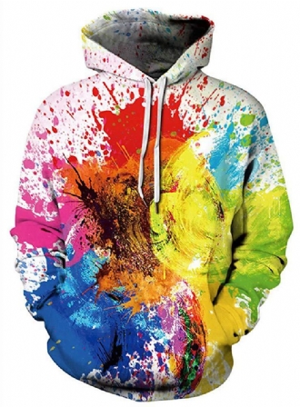 Unisex 3d Digital Med Tryck Pullover Sport Hoodie