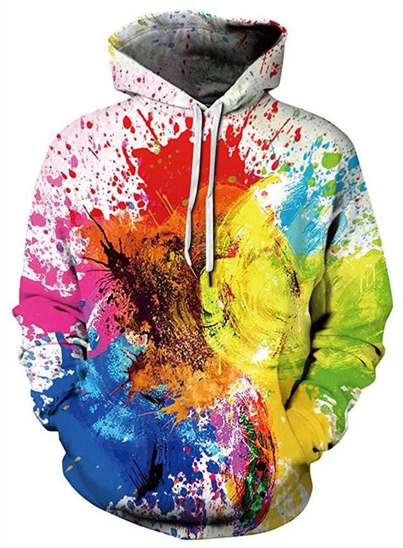 Unisex 3d Digital Med Tryck Pullover Sport Hoodie