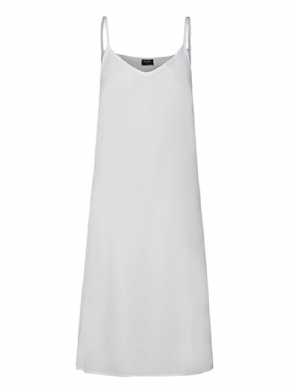 Dam Spaghetti Strap Lång Klänning Sommar Slip Dress