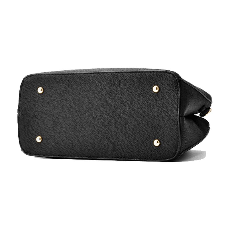 2 Huvudfickor Kvinnor Pu-läder Casual Handväska Crossbody-väska