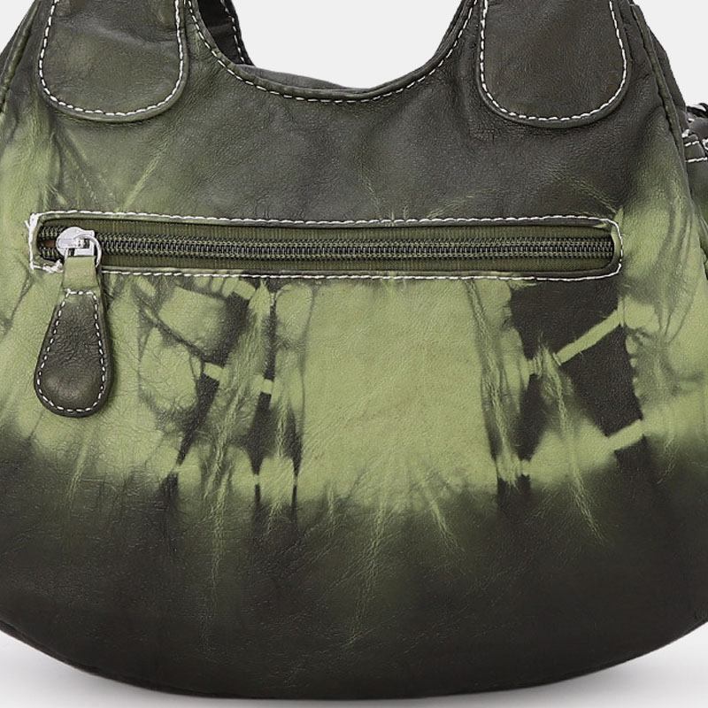 Dam Gradient Mjukt Konstläder Axelväska Crossbody Bag Handväska