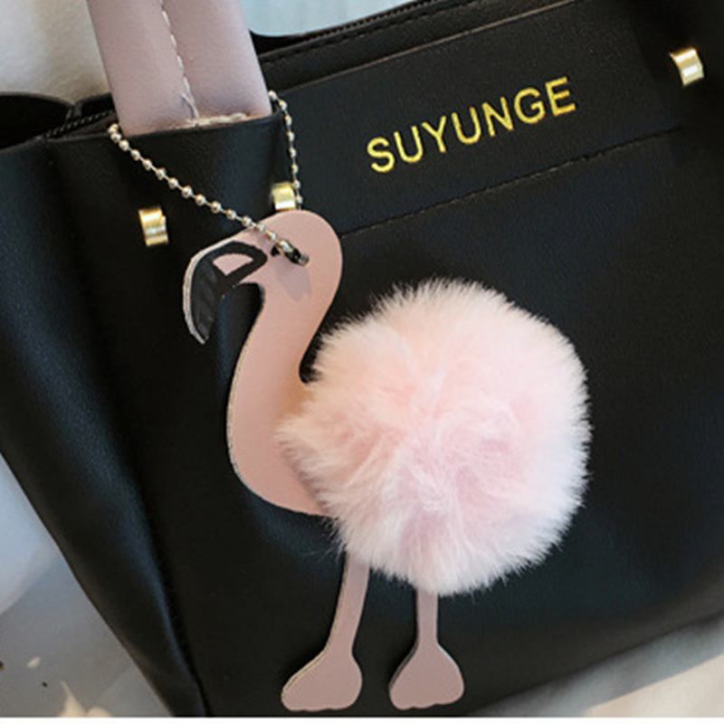 Dammode Handväska Crossbody Bag Axelväska Flamingo Pendant Toe