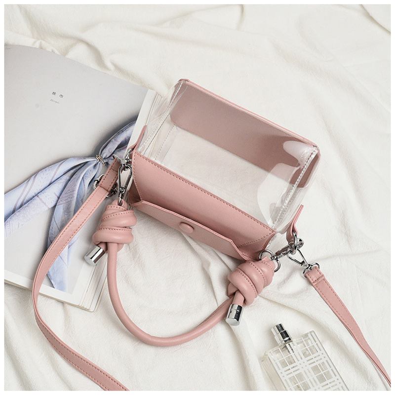 Dammode Pvc Transparent Crossbody Bag Axelväska