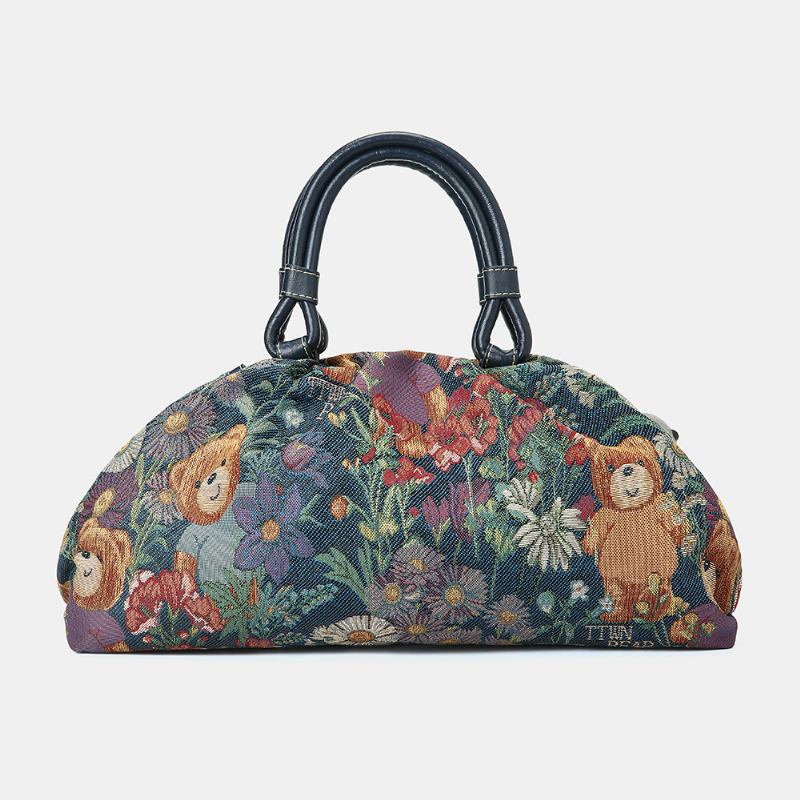 Kvinnor Bear Mönster Casual Handväska Crossbody Bag