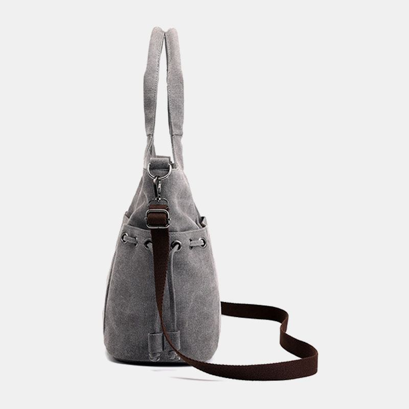 Kvinnor Stor Kapacitet Canvas Handväska Axelväska Crossbody Bag För Shopping Outdoor