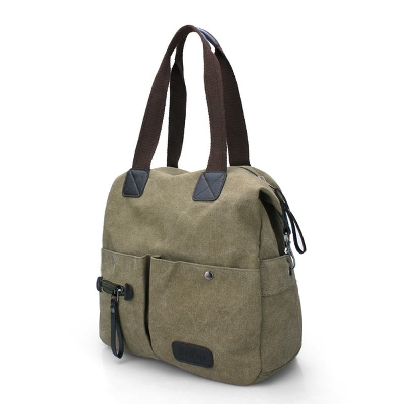 Män Kvinnor Kudde Vintage Canvas Bag Shoulder Messenger Handväska