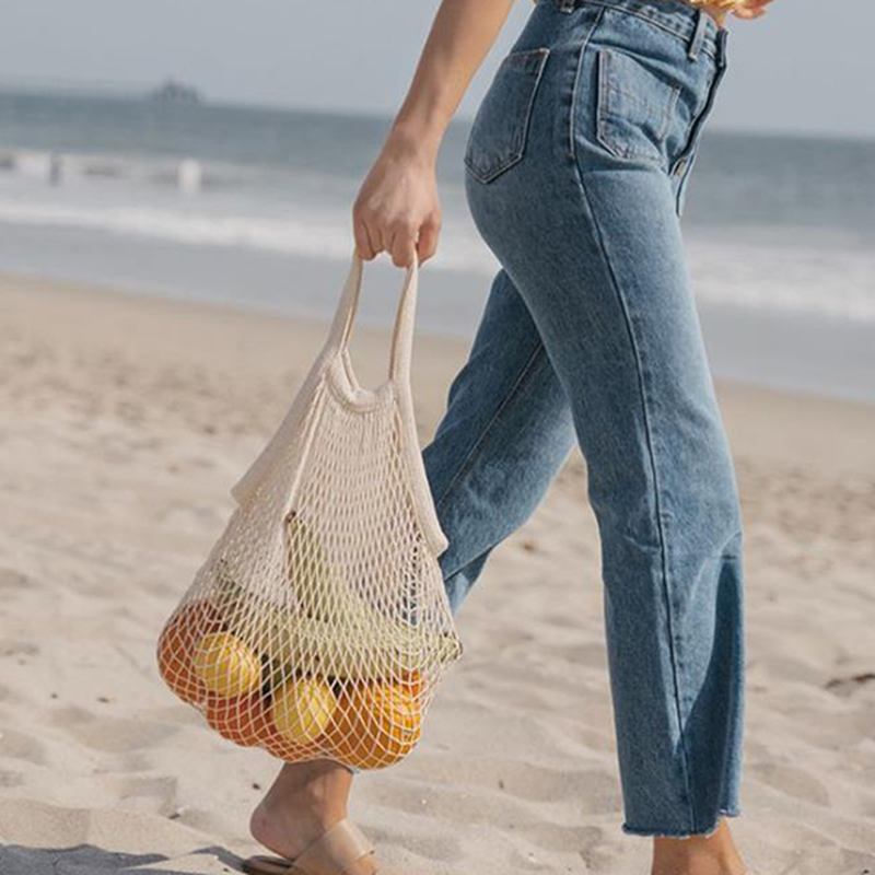 Mode Shopping Beach Net Bag Tote Bag