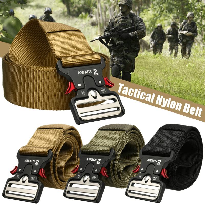 1.89 Tum Brett Taktiskt Nylonbälte Heavy Duty Army Military Training Byxor