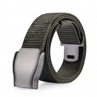 Herr 118cm Automatiskt Spänne Nylonbälte Sports Army Tactical Pants Strap