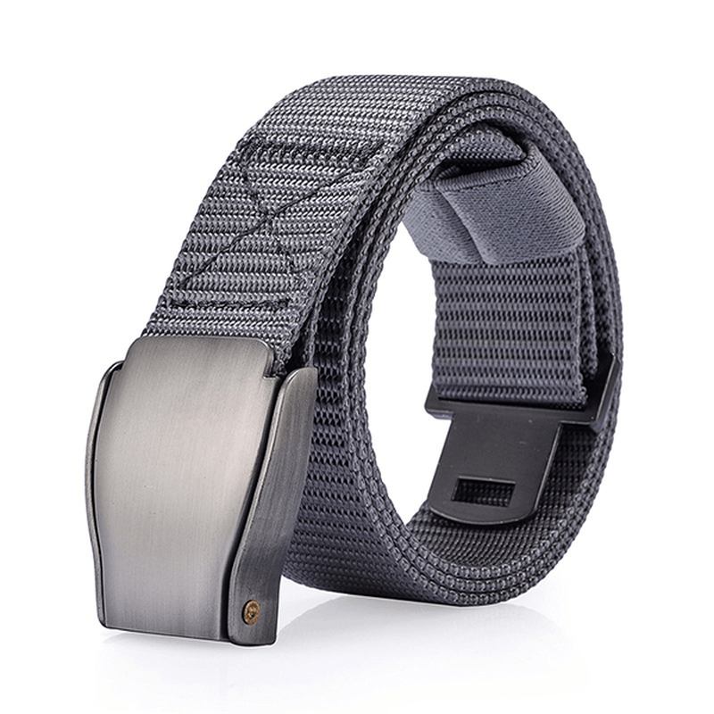 Herr 118cm Automatiskt Spänne Nylonbälte Sports Army Tactical Pants Strap