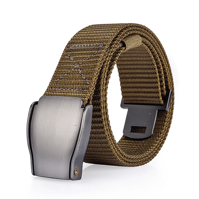 Herr 118cm Automatiskt Spänne Nylonbälte Sports Army Tactical Pants Strap