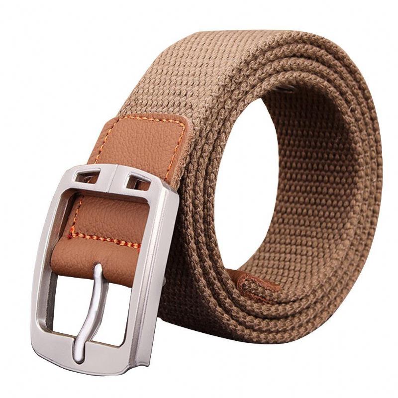 Herrmode Utomhussport Midjeband Canvas Justerbar Casual Midjebälte Present