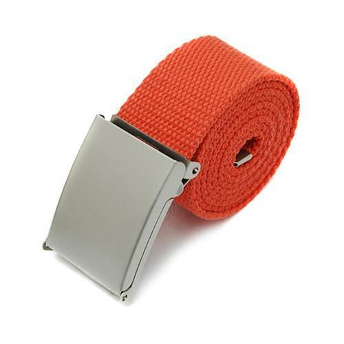 Män Pojke Unisex Canvas Metal Spänne Vanligt Webbing Business Casual Bältesrem