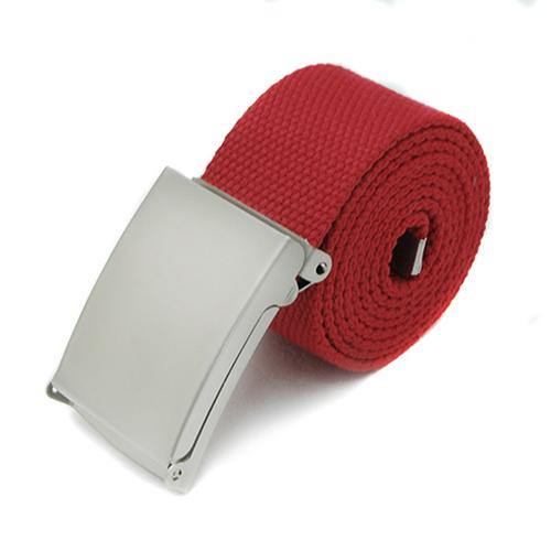 Män Pojke Unisex Canvas Metal Spänne Vanligt Webbing Business Casual Bältesrem