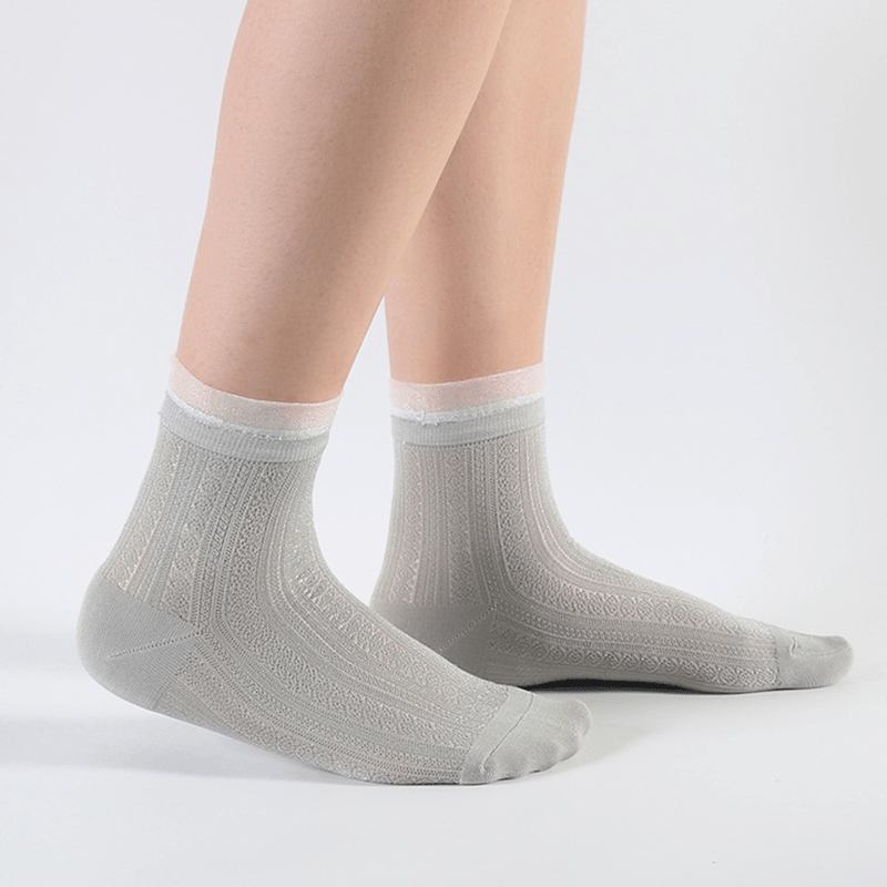 Andningsbar Low Cut Sock Ultra-tunn Mesh Båtstrumpor