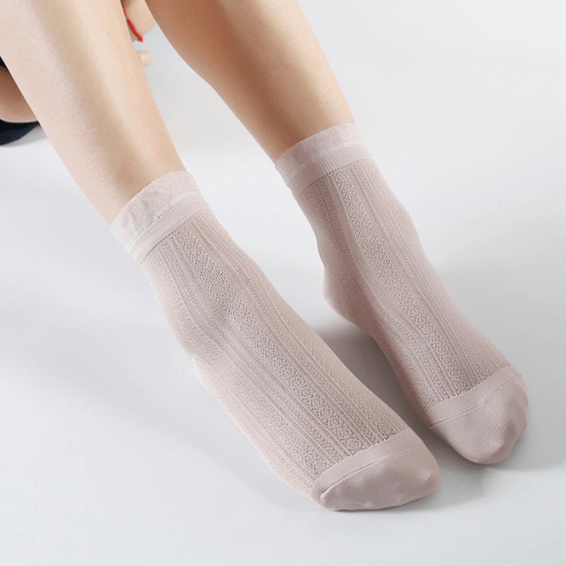 Andningsbar Low Cut Sock Ultra-tunn Mesh Båtstrumpor