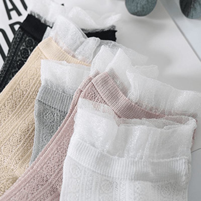 Andningsbar Low Cut Sock Ultra-tunn Mesh Båtstrumpor