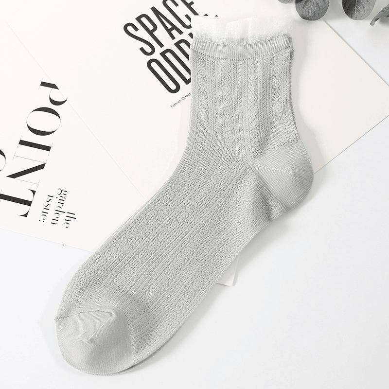 Andningsbar Low Cut Sock Ultra-tunn Mesh Båtstrumpor