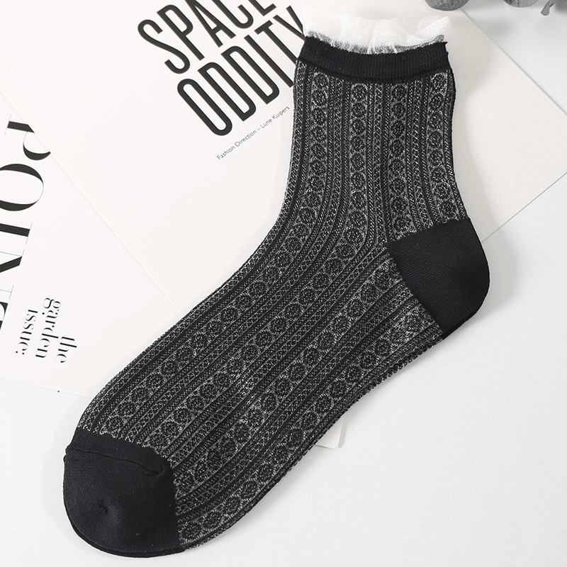 Andningsbar Low Cut Sock Ultra-tunn Mesh Båtstrumpor