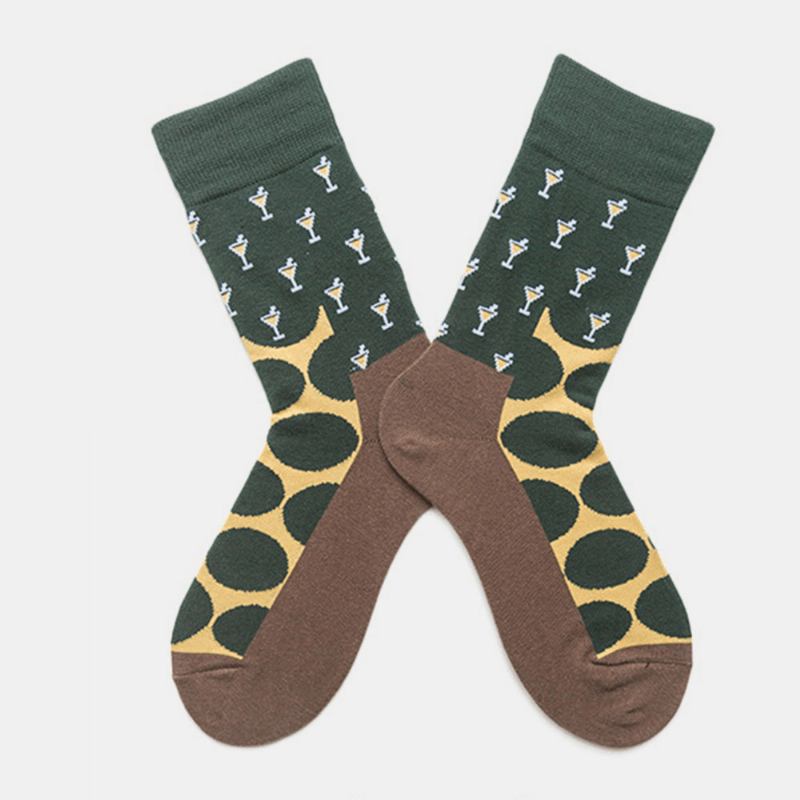 Big Dot Socks Män Och Damer Samma Stycke I Tube Personality Design Tide Socks