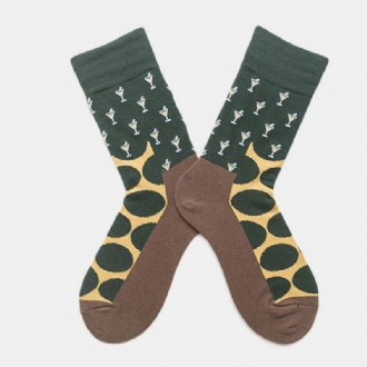 Big Dot Socks Män Och Damer Samma Stycke I Tube Personality Design Tide Socks