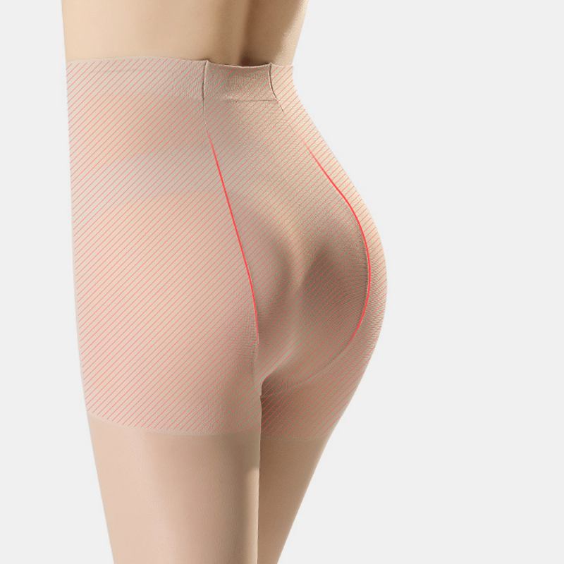 Dam Nylon Ultra-tunn Anti-hook Shaping Berathable Leggings Sidenstrumpa