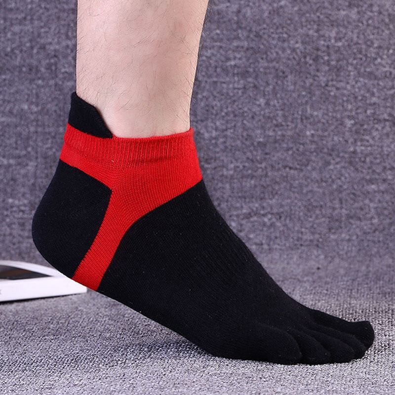 Five Toes Strumpor Sport Outdoor Anklet Deodorant Anti-bakteriell Tjock Bekväma Casual Strumpor