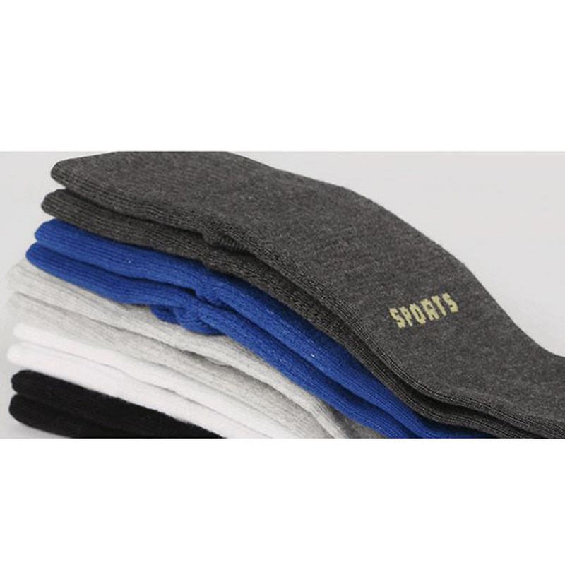 Herr Casual Letter Sport Bomulls Ankelstrumpor Höga Elastiska Sockor Som Andas