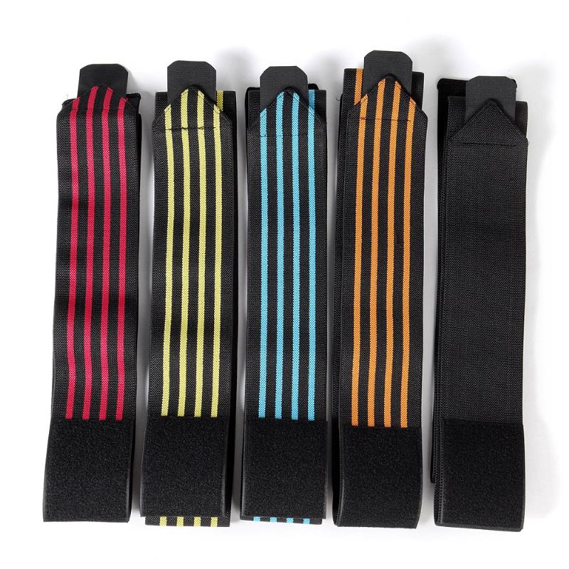 Herr Dam 1 Styck Sport Fitness Elastisk Knäskydd Stripe Bred Brätte Armbågsskydd